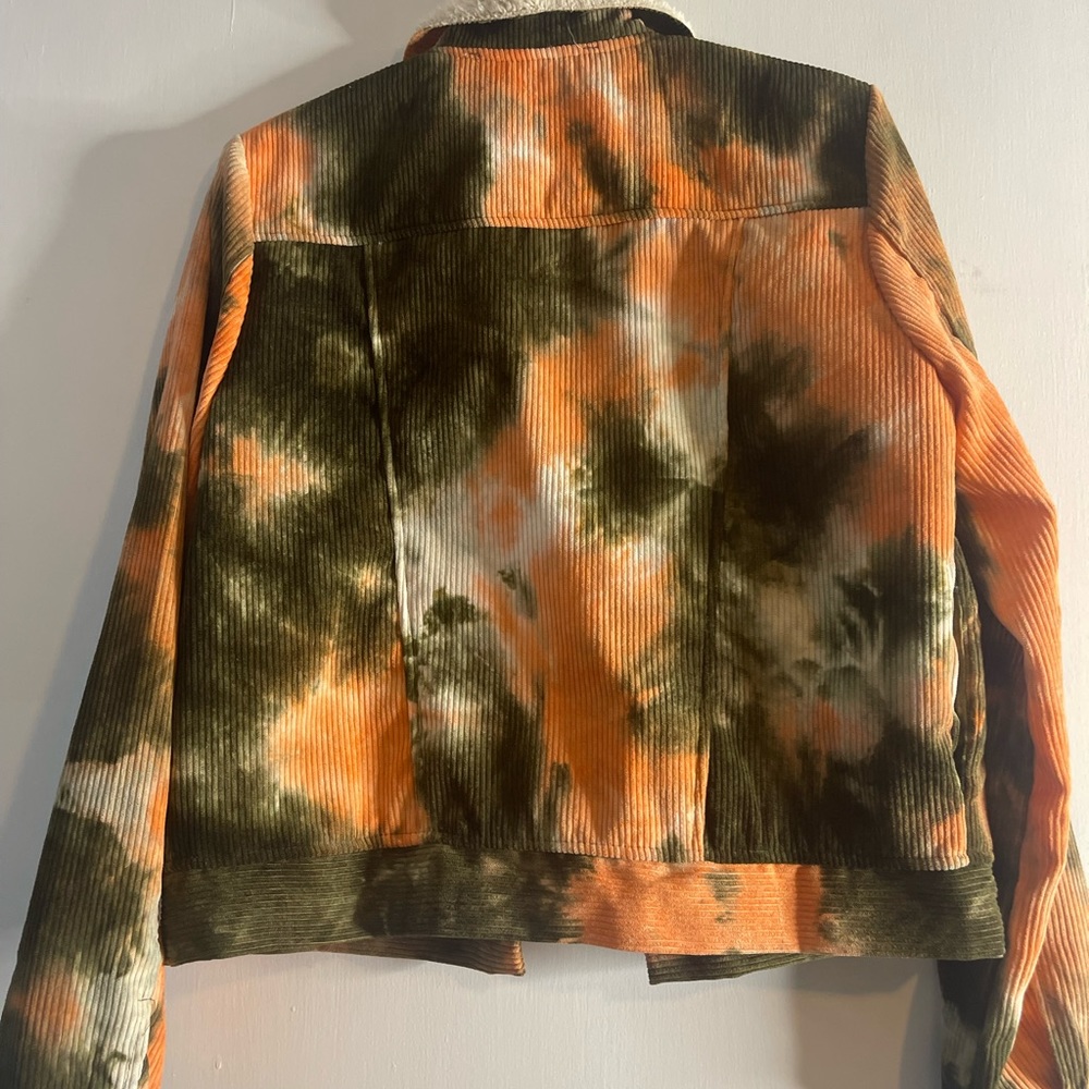 Juniors Tie dye Corduroy Jacket Size M